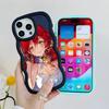 HSR Himeko Чехол для мобильного телефона из ТПУ с волнистым краем для iPhone 17 16 15 14 13 12 11 Air Pro Max Plus Цветная крышка
