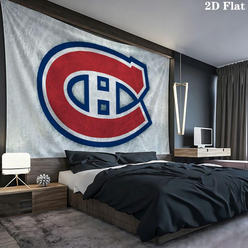Настенный гобелен Montreal Canadiens, эстетичное тканевое одеяло с принтом, подходит для спальни, гостиной и домашнего декора.