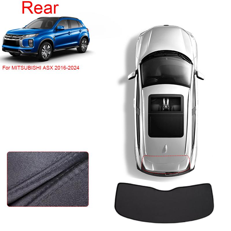 Car Black Window Privacy Sunshade For MITSUBISHI ASX 2016-2024 Auto Anti-UV Heat Insulation Protect Cover Interior Accessory