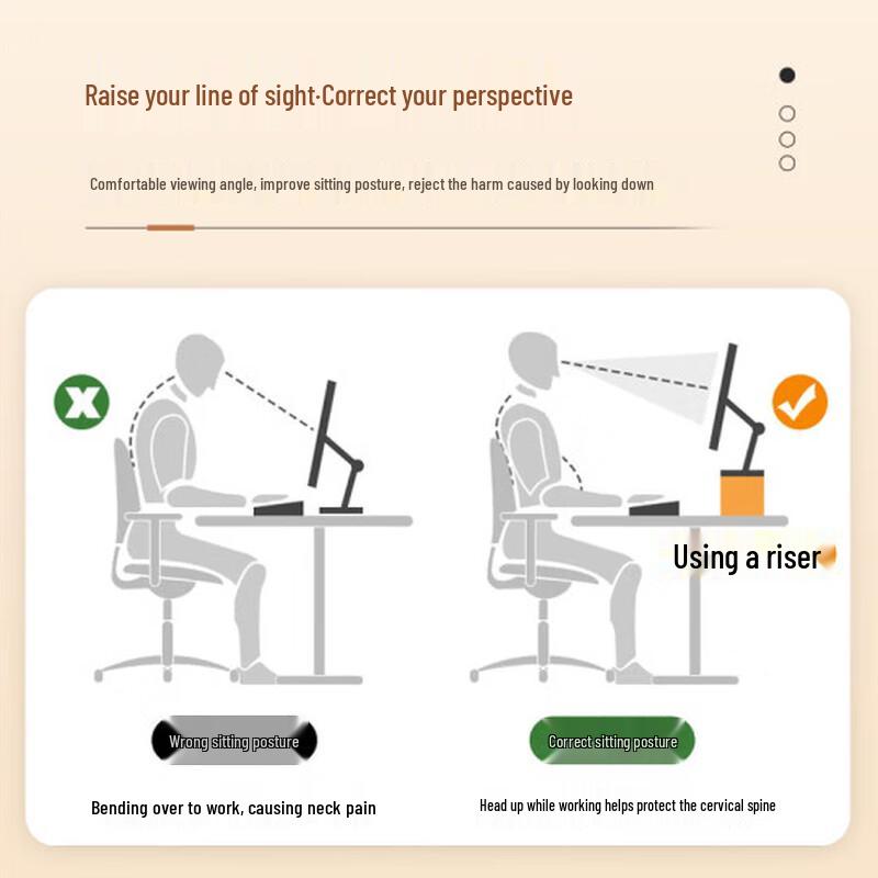 German Maple Monitor & Laptop Riser with Desk Organizer