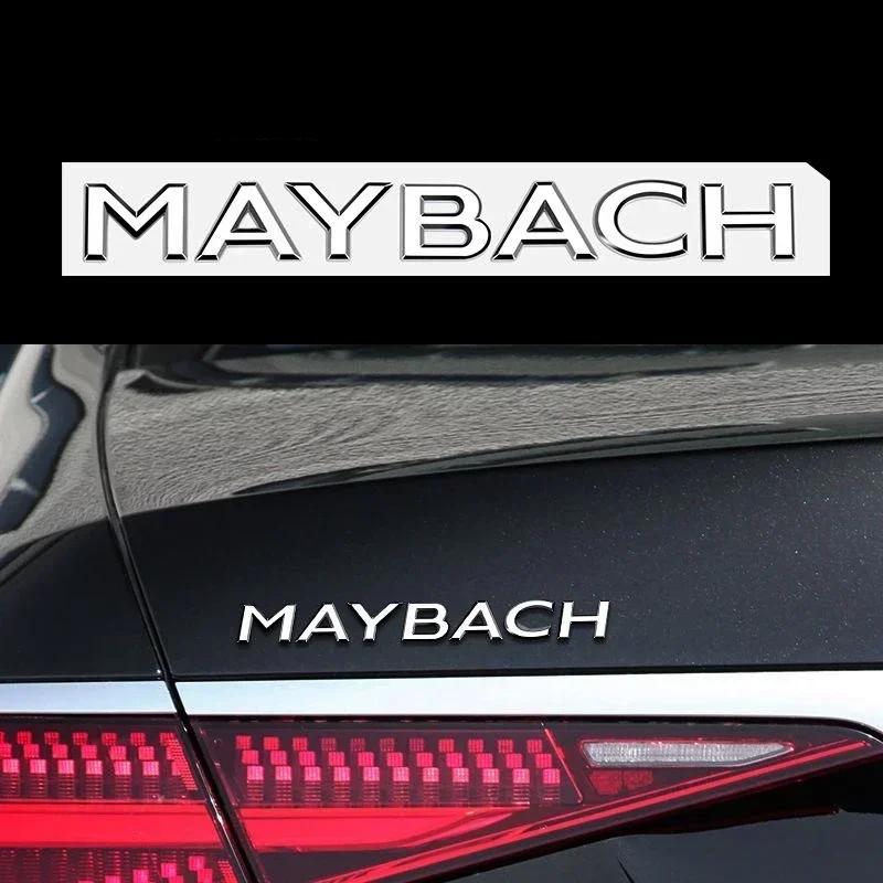 Автомобильная наклейка MAYBACH буквенный значок автомобильные наклейки для Mercedes Benz MAYBACH V12 S400L S600 логотип на задний багажник модифицированные аксессуары декор