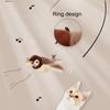 Интерактивная игрушка для кошек Чирикающая птичка , Перезаряжаемая 500 мАч Интерактивная хлопающая чирикающая птичка Игрушка для кошек Умная игрушка-симулятор птицы