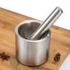 Stainless Steel Garlic Press Manual Garlic Crusher Spice Grinder for Kitchen