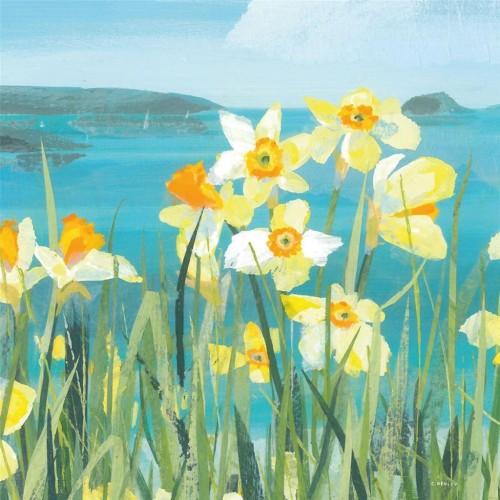 Claire Henley Coastal Spring Stretched Canvas