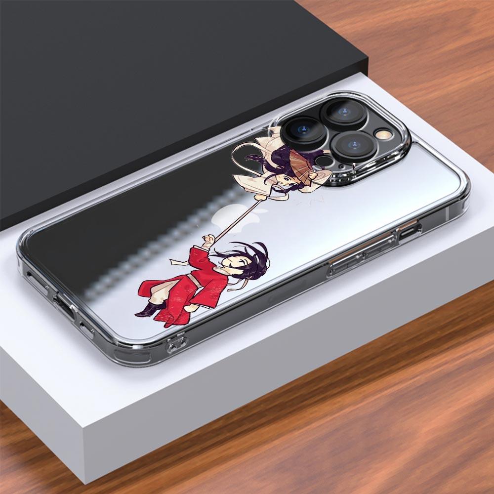 Heaven Official's Blessing For iPhone 15 14 13 11 12 Pro Max X XR XS Phone Case For iPhone 15 14 7 8 Plus SE Clear Soft Cover
