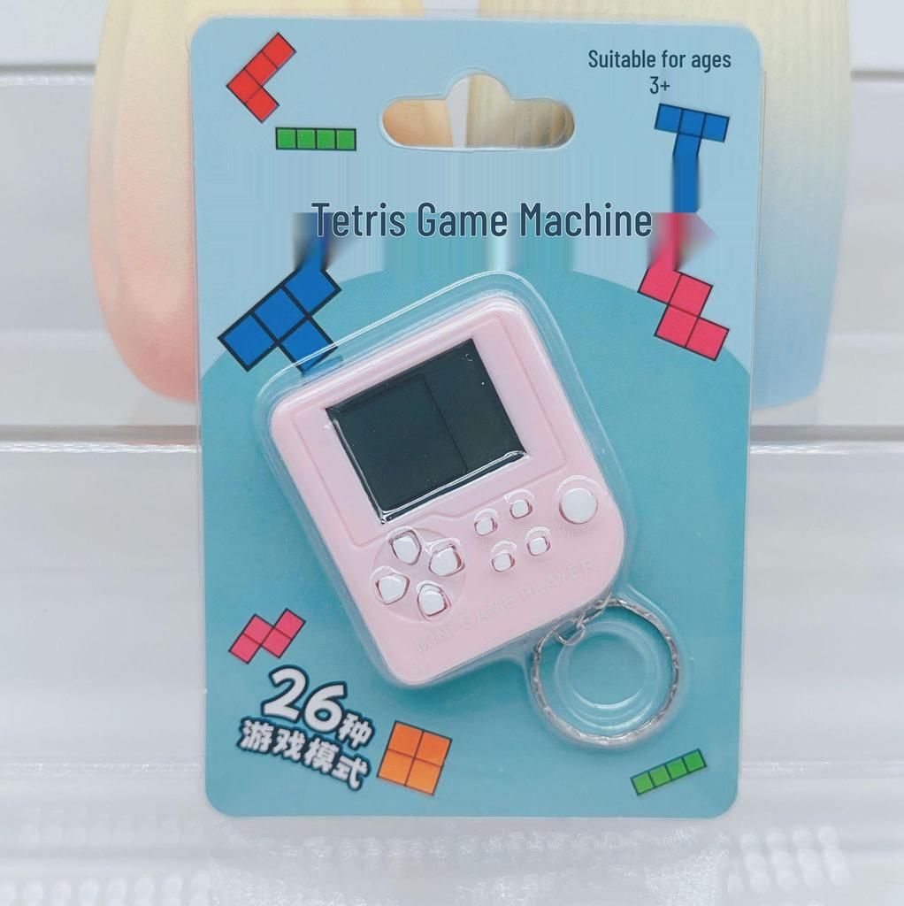 Мини портативная игровая консоль Тетрис брелок игрушка