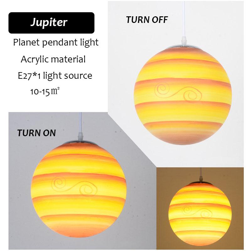 Сферический светильник в стиле минимализма «Планета» в скандинавском стиле, подвесное освещение для выставок в вестибюле, светодиодный подвесной светильник для кафе и ресторанов, декор для дома