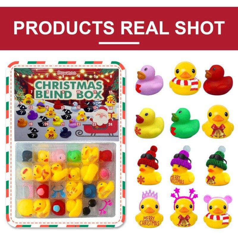 Рождественский адвент-календарь с резиновой уткой Безопасный рождественский адвент-календарь