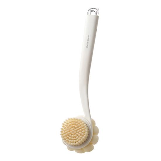 Bath Scrub Brush with Extended Anti-Slip Handle Double-Sided Back Rub Exfoliation Back Scrubber Three-dimensional Massage Brush
