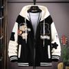 Spring Autumn Men's Jackets Korean Fashion Streetwear Hooded Coats Men Casual Trend Men Clothing Baseball Jackets Men