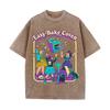 2026 Celebrate Minds Of All Kinds Retro Colorful Floral Print Vintage Washed T Shirt Casual Aesthetic Oversized Short Sleeve Men
