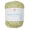 Hamanaka Washed Cotton Wool Thick Col.21 Yellow Green 40g Approx. 102m 10 Ball Set 2744