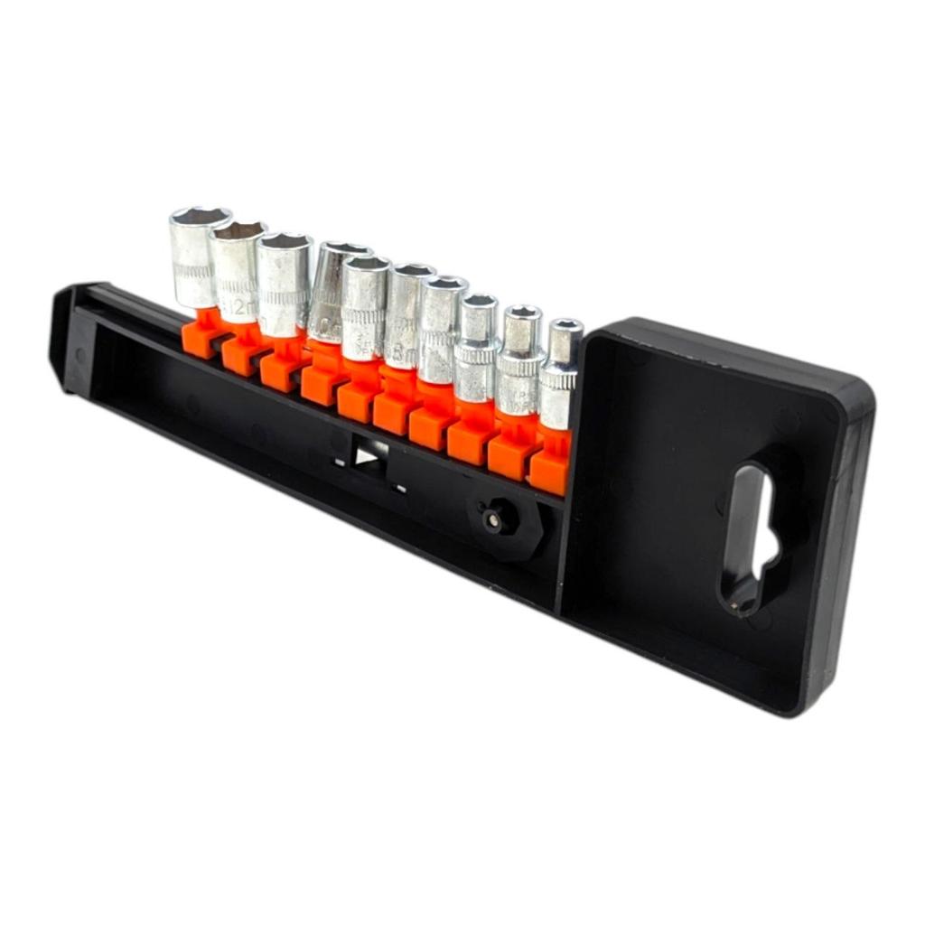Zestaw Kluczy Nasadowych 1/4" 12El - Grzechotka + Przedłużka 4" Metryczne 4-13Mm