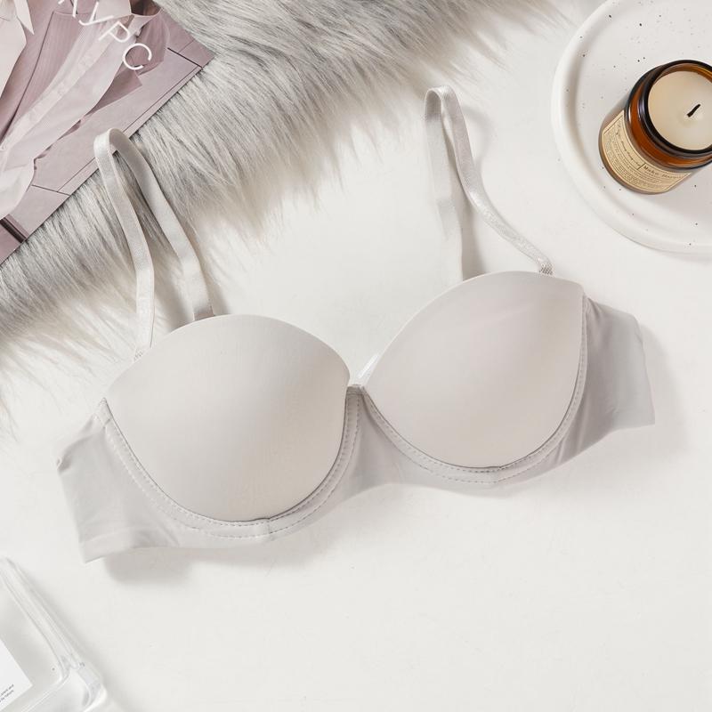 Seamless Push Up Bra for Women Underwire Steel Ring Round Cup Quality Girls Basic Bra Skin-friendly Sexy Bralette Bras