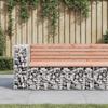 VidaXL Garden Bench Design Gabion 122x71x65.5 Cm Solid Douglas Wood 834384