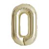 32-Inch Body Shaping Numeric Balloons - Gold & Silver, Floating Birthday & Celebration Decor