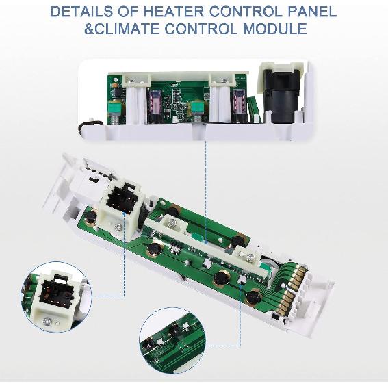 A/C Heater Control Panel Climate Control Module Without Rear Window Defogger Switch For 1996-2000 Chevy GMC C1500 C2500 C3500 K1500 K2500 K3500