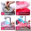 Cute Stone Pretend Play Kitchen Dishwasher Water Play Circulating Cutting Pretend Educational Gift for Preschool Pink 37-Piece Set, Toy, Toy, Sink,