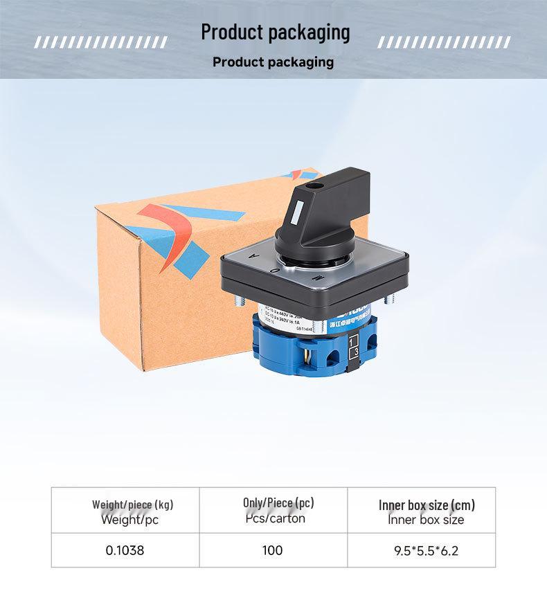 Zhuochao SZW26-20/D101.1 MOA Three-Speed Changeover Switch