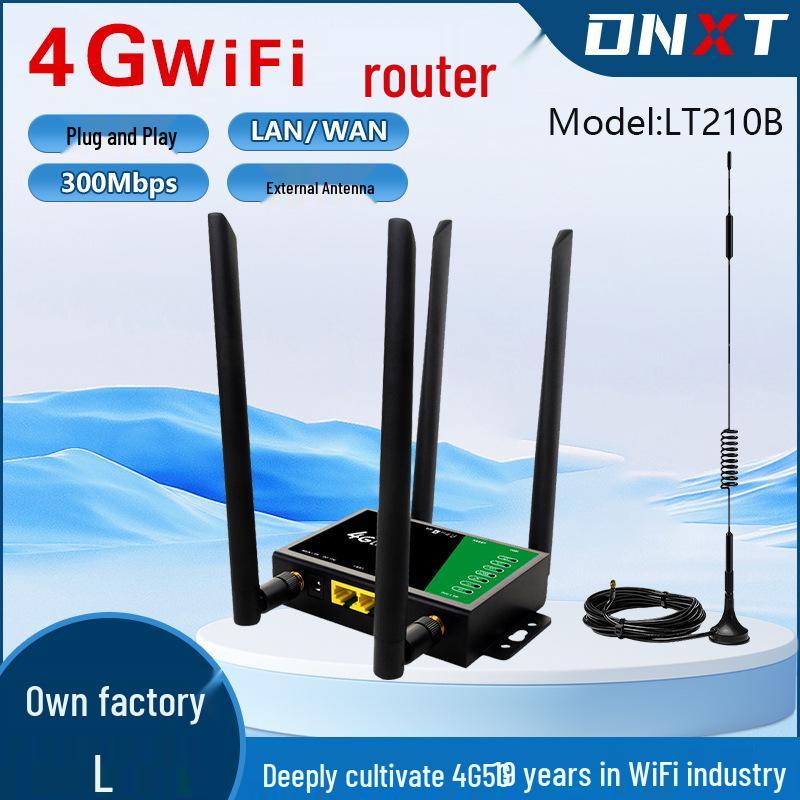 4G LTE роутер с двумя сетевыми портами и поддержкой SIM-карты для домашнего или офисного использования (Совместимо в России, Великобритании, Европе)