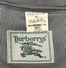 Винтажный пиджак 80-90-х годов, сделано в Японии/Burberrys/Раннее лето/M/Серо-белый/В полоску/Тенсел/На полуподкладке(ИСПОЛЬЗОВАЛ)