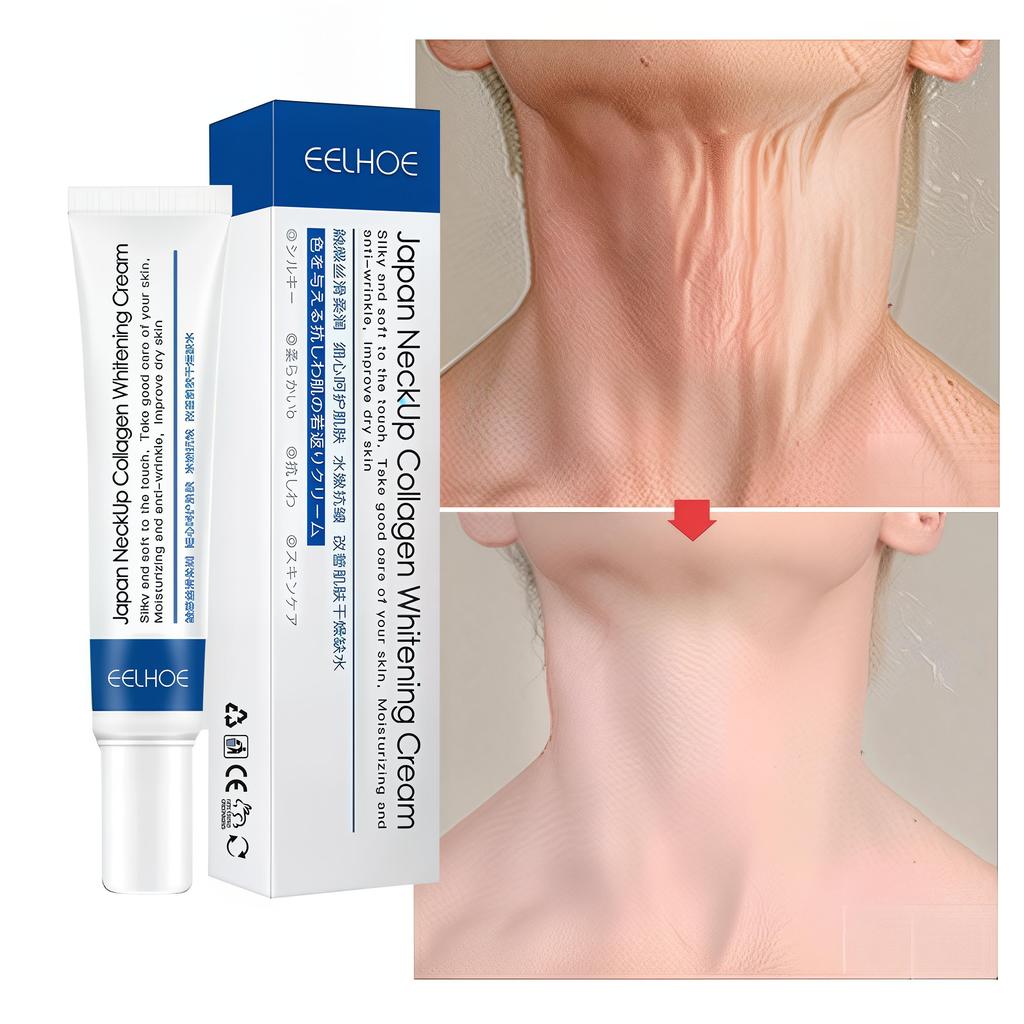 Подтяжка лица Укрепляющий отбеливающий разглаживающий уход лосьон Гидролизованный коллагеновый крем для шеи Увлажняющий омолаживающий крем для шеи