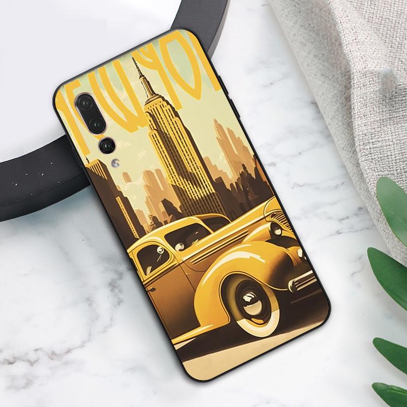 Чехол New York City для Huawei Nova 3i 7i 8i 11i 12i 9 10 SE Y73 Y90 Y70 Y72 Y61 Y91 P30 P40 Lite P60 Pro