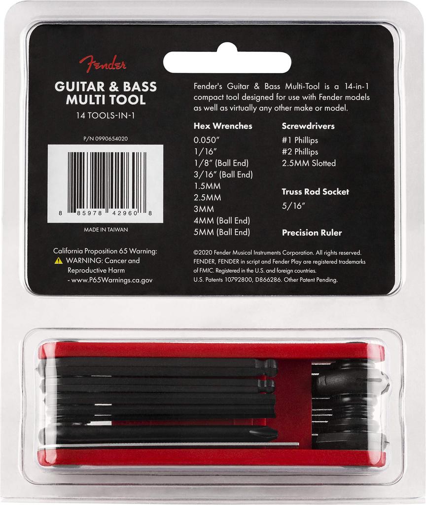 Fender Guitar & Bass Мультитул для гитары и баса Набор инструментов для обслуживания