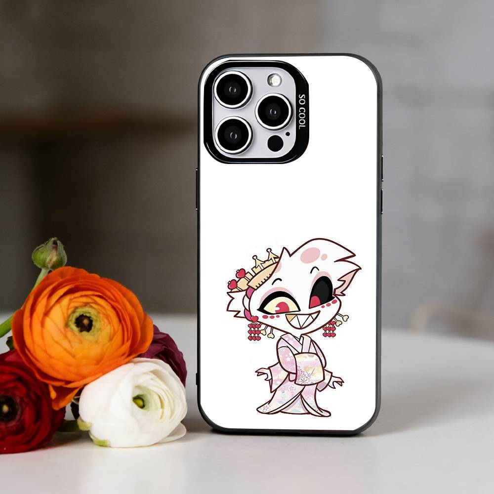 H-Hazbin Hotel A-Angel Dust Чехол для телефона iPhone 17,16,15,14,13,12,11 Plus,Pro Max,XS,Красочный Серебряный Чехол для телефона Funda Cover