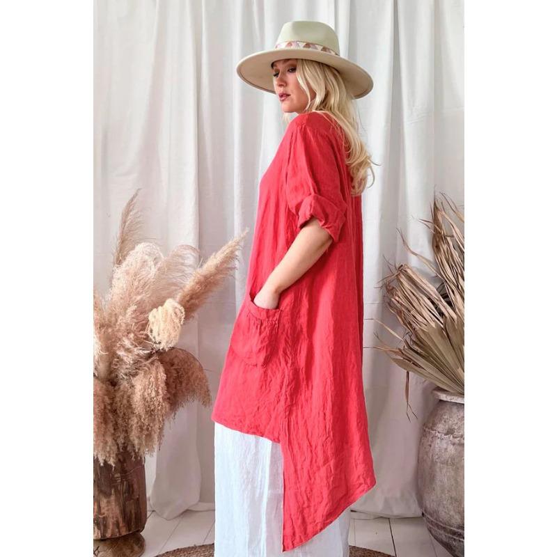 Осенние женские простые универсальные свободные повседневные платья с неровным подолом