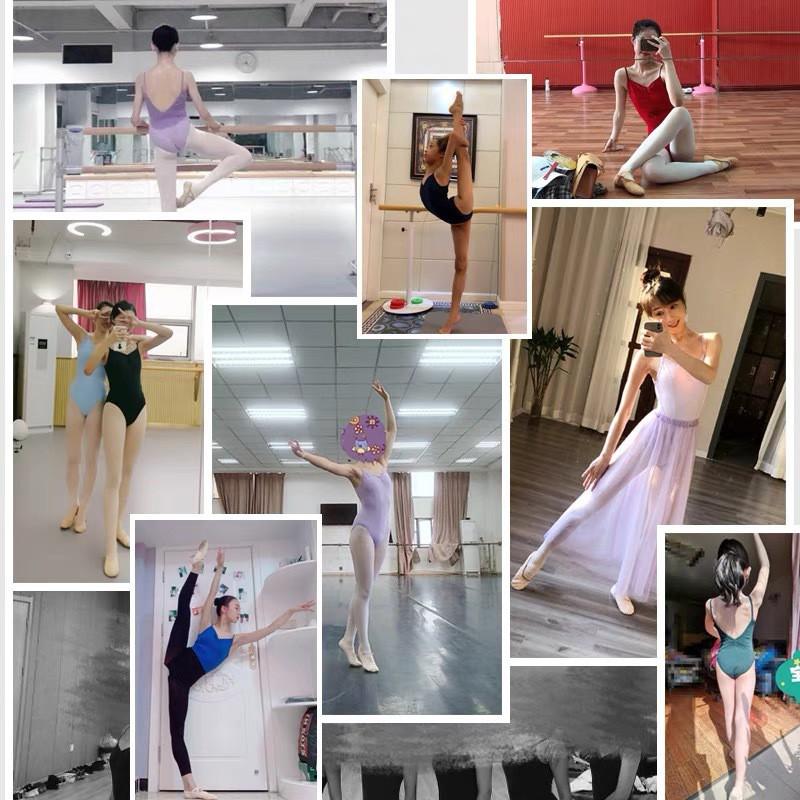 Womens Ballet Leotard With High Cut Leg Cotton Dancewear Adult Training Performance