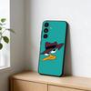 Мультяшный чехол для телефона с утконосом Перри для Samsung Galaxy A13, 21s, 22, 31, 32, 52, 53, 71, 72, 73, Мягкий черный чехол