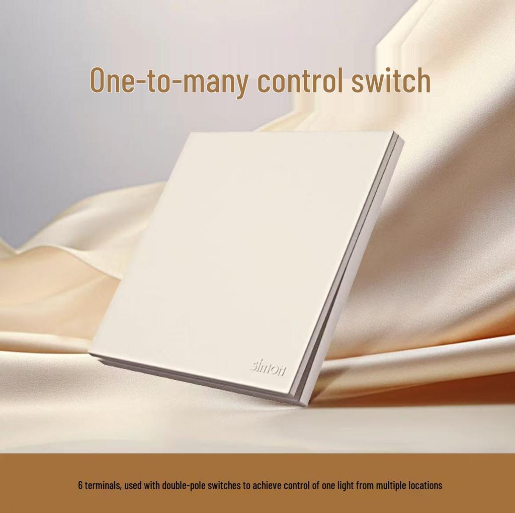 Simon i6Air Ultra-Thin Five-Hole 86 Type Switch and Socket for Home Decor