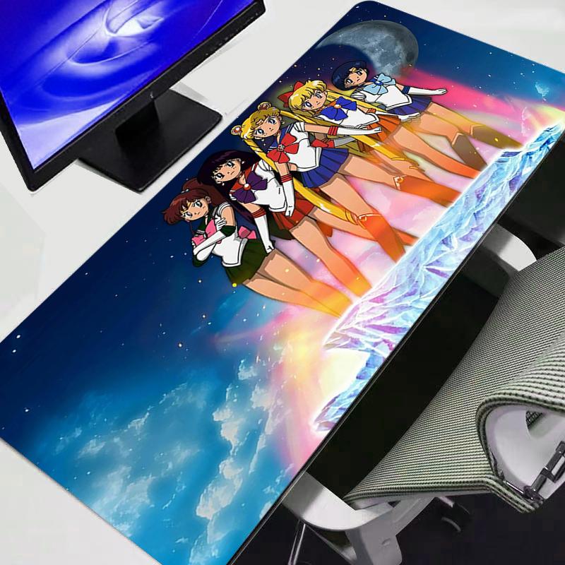 Mouse Pad SSailor Moon Computer Speed Type Carpet Mat For esports Players Laptop Keyboard Mousepad Office Desk Durable
