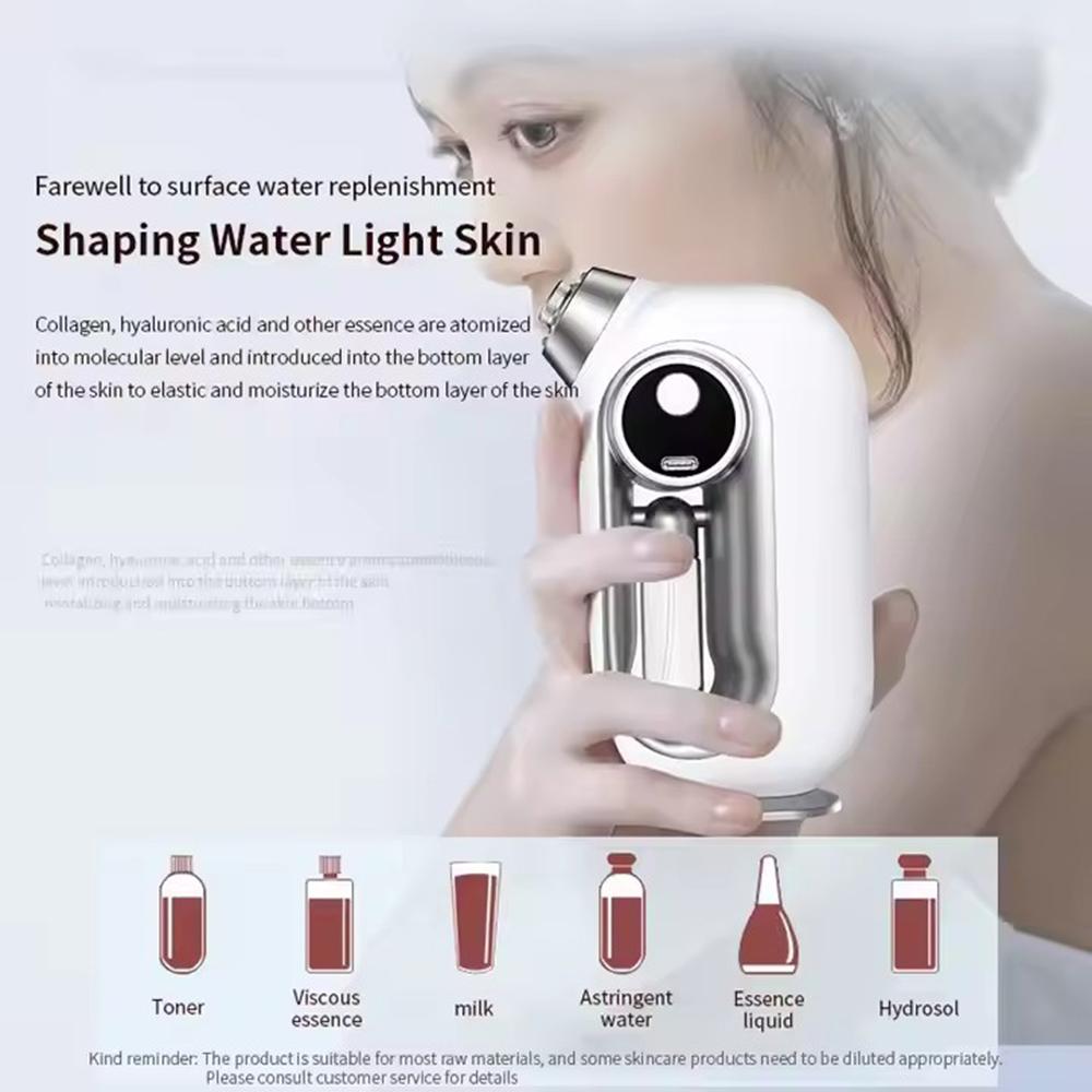 NEW Facial Skin Moisturizing Mist Sprayer Airbrush Facial Deep Cleaning Oxygen Injector Sprayer Cordless Air Brush Compressor