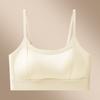 Traceless cool feeling small breasts gather and cross beautiful back underwear women's breathable anti-light fixed cup tube top thin bra cover