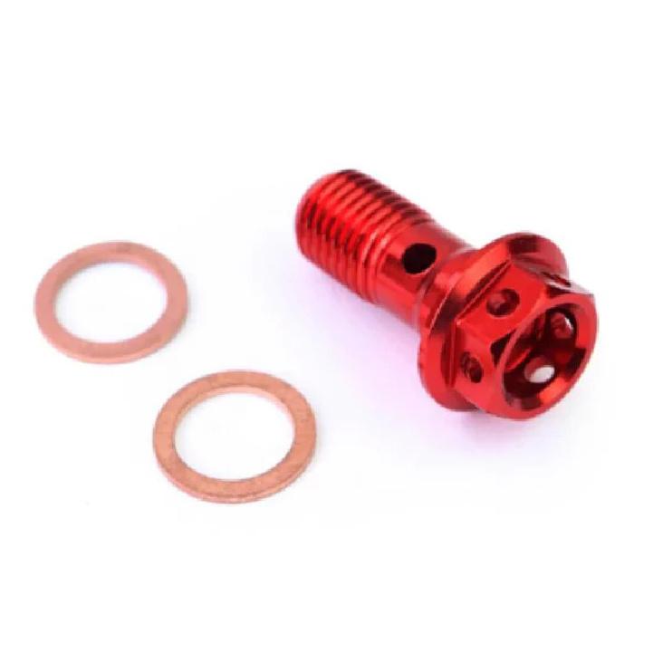 Motorcycle Brake tubing brake caliper Universal M10X1.25/1.0mm Banjo screws Colorful Motorcycle Oil Nozzle screws Oil screws