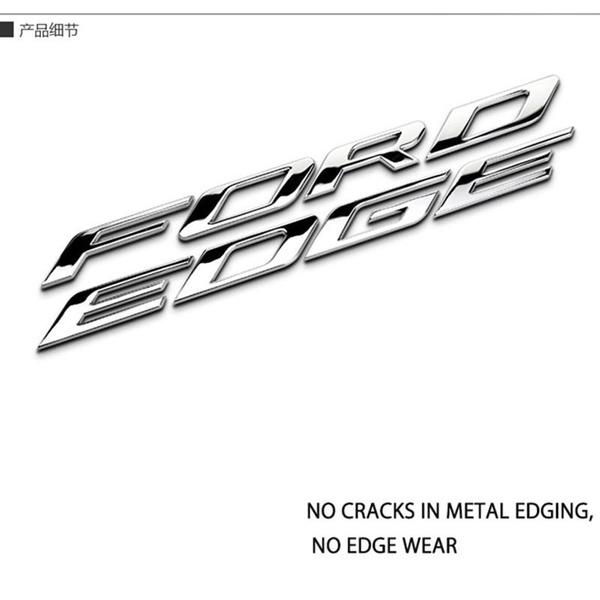 Логотип на капоте автомобиля Для нового Ford, передовой модифицированный логотип автомобиля, маркировка головки машины, наклейка с буквой FORDEDGE, наклейка на крышку головки автомобиля