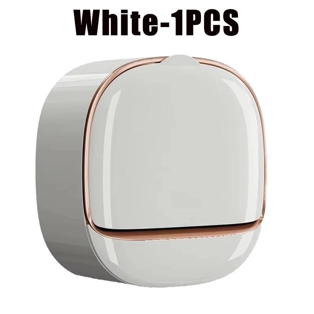 НОВЫЙ Слив для ванной Комната Мыльница Настенная АБС Мыльница с крышкой Водонепроницаемый Органайзер для путешествий Мыльницы Коробка для хранения Без перфорации