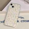 Чехлы для мобильных телефонов iPhone 11 13 15 Pro Max 12 14 Pro Max Чехол для iPhone 16 15 Plus 13 Pro 12 Матовая текстура с рисунком в виде мультяшных цветов