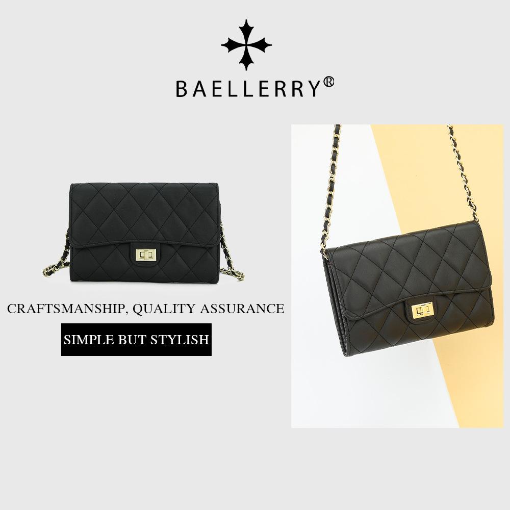 Женская вечерняя сумочка Baellerry, маленькая сумка через плечо в японском и корейском стиле с застежкой-молнией, универсальная двухслойная сумка через плечо