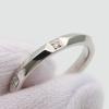 Б/У TIFFANY&Co. Кольцо True band EU#50 Платина Pt950/бриллиант 4.5г Платина 5PD