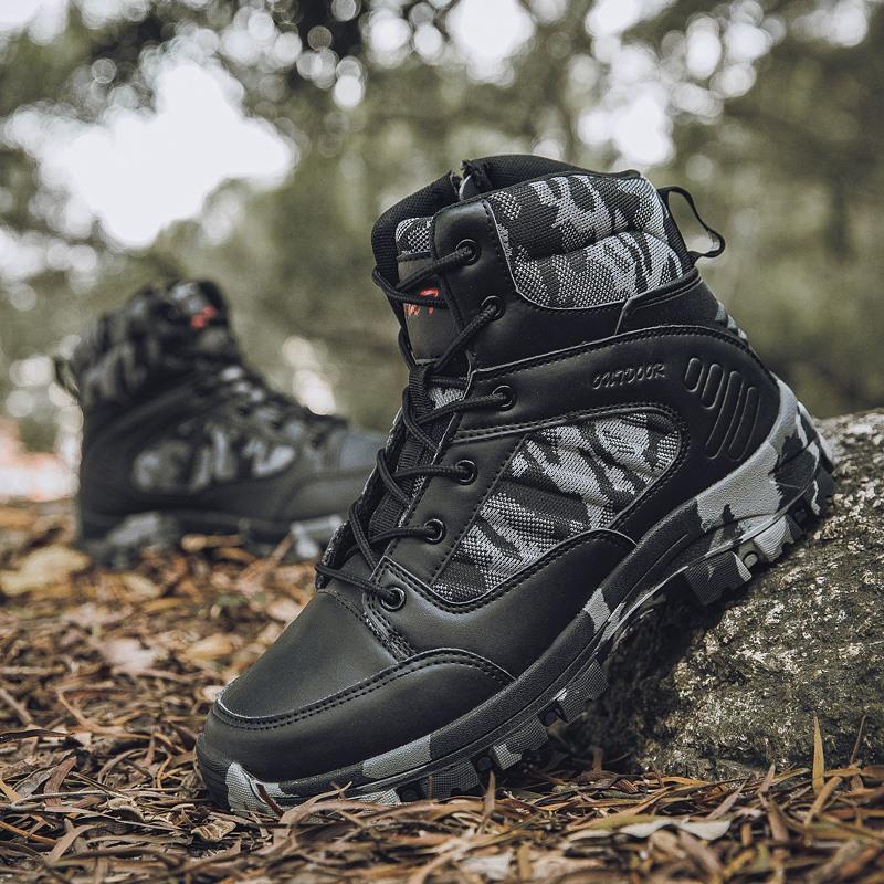 Мужские уличные тактические военные ботинки, походные ботинки, резиновая подошва, большой размер 39-46