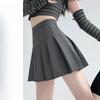 Юбка-плиссе с карманами, летняя короткая эластичная юбка с высокой талией, женская, пышная, размер Мм, утягивающая юбка больших размеров, черная