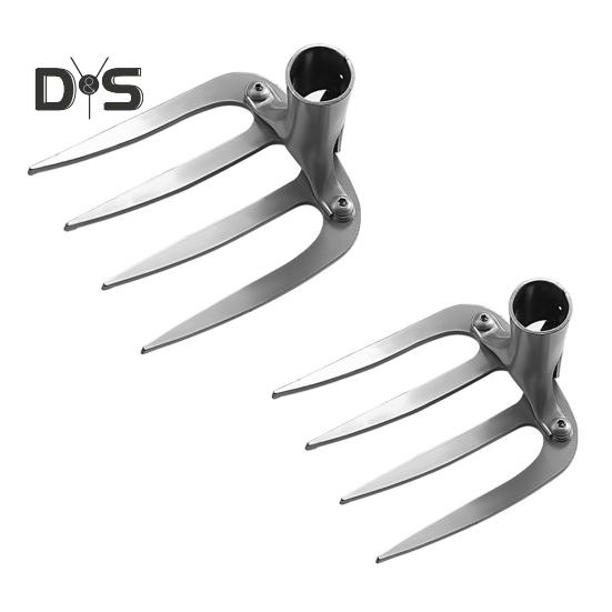 Садоводство Прополочник Четырехзубый Грабли Сверхпрочный Стальной Уличный Сад Газон Ферма Рыхление Почвы Удаления Сорняков Прополка Корчевание Ручной Инструмент