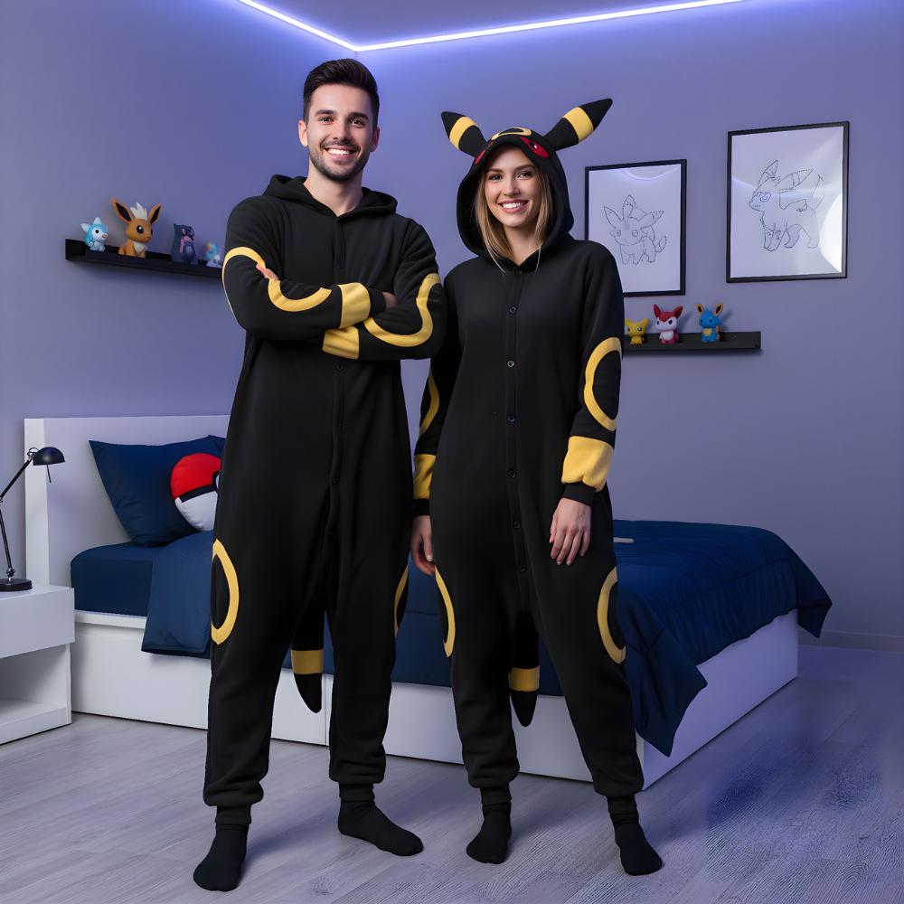 Piżama Onesie Kigurumi Kostium Przebranie Pokemon Umbreon Xxl: 185 - 195Cm