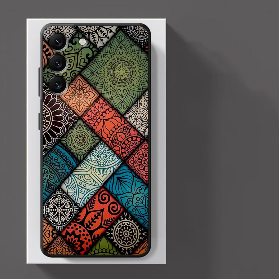 Чехол для телефона Funda для Xiaomi Redmi Note 11s 12s 14 10S 9S 7 8 9 11 13 Pro Plus 10 12 Pro Бохо-узор