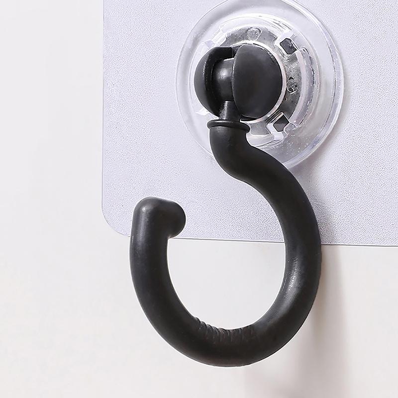 Самоклеящиеся крючки Потолочные вращающиеся крючки Настенные дверные крепкие липкие крючки-присоски Многоцелевые крючки для хранения Домашнее хранение