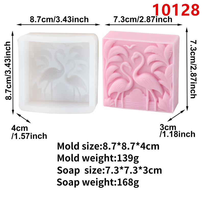 3D Square Animal Horsehead Elephant Silicone Soap Mold DIY Flamingo Tiger Mold Craft Gift Handmade Bath Bomb Making Supplies