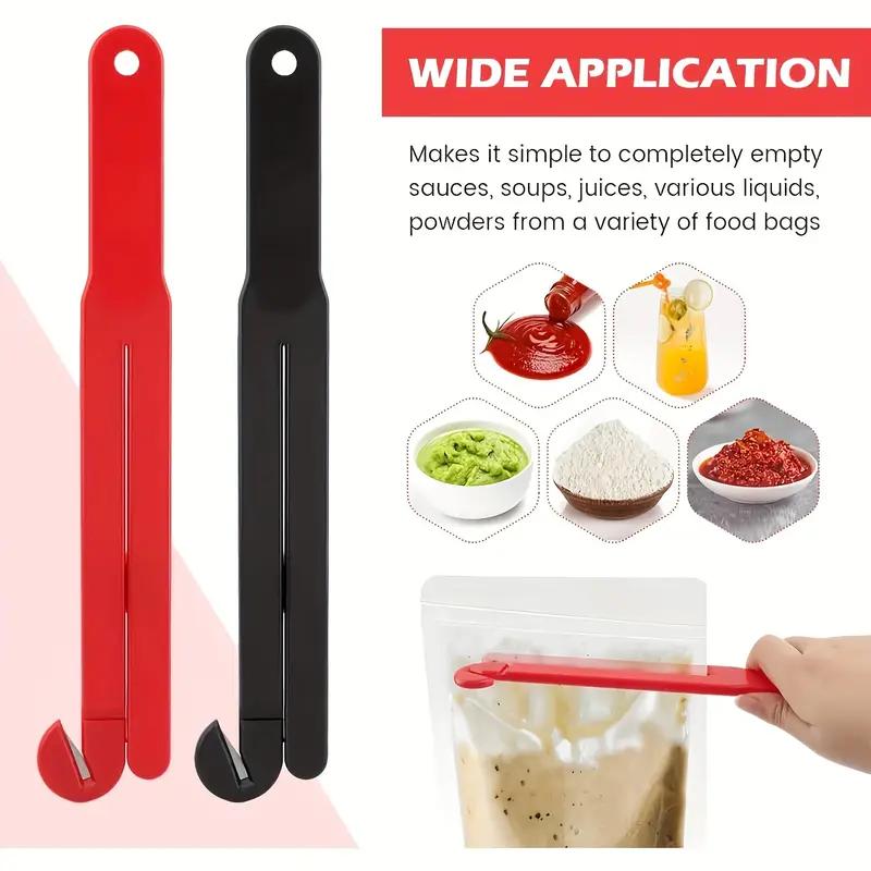 Многофункциональный открывалка для пакетов с лезвием из нержавеющей стали, открывалка для банок и бутылок, кухонный гаджет с удобной цепочкой для хранения